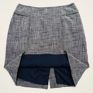 Blue Tweed Lined Skirt